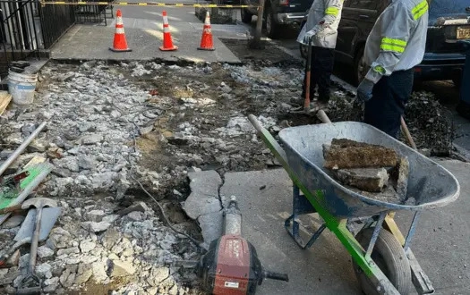 Sidewalk replacement in nyc