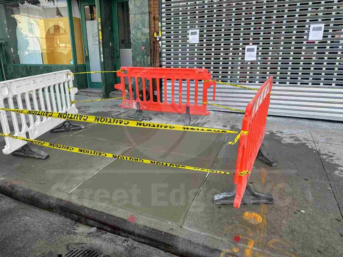sidewalk damaged by seasonal weather changes